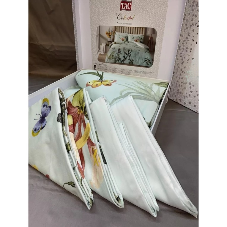 Постельное белье Digital Saten Laden V01 Mint