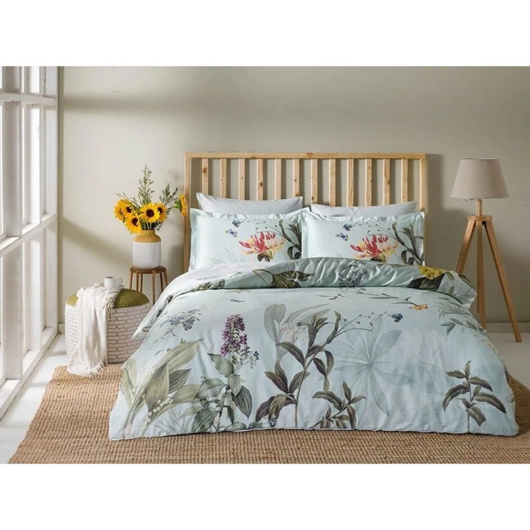 Постельное белье Digital Saten Laden V01 Mint