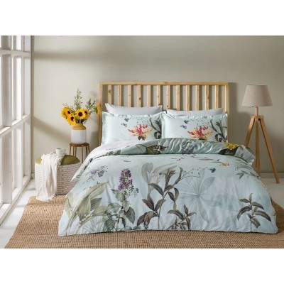 Постельное белье Digital Saten Laden V01 Mint