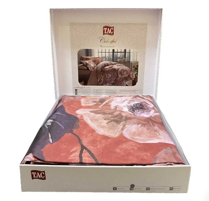 Постельное белье Digital Saten Lando V04 Bor лучшего качества