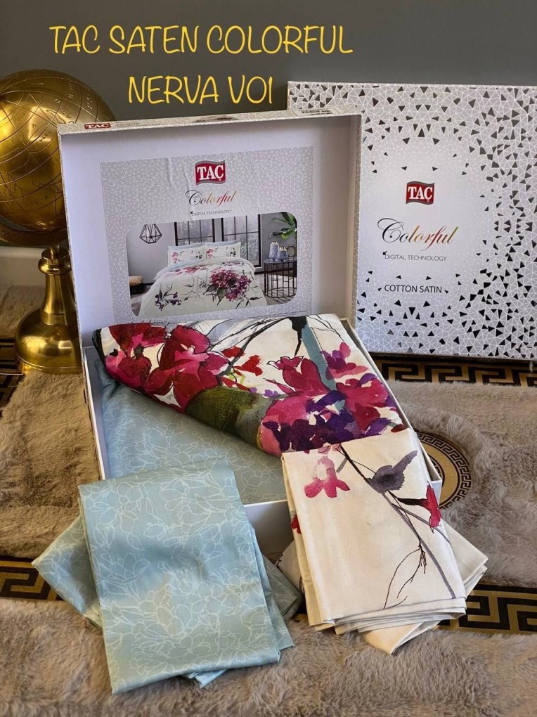 Постельное белье Digital Saten Nerva V01 Be по лучшей цене в Казахстане