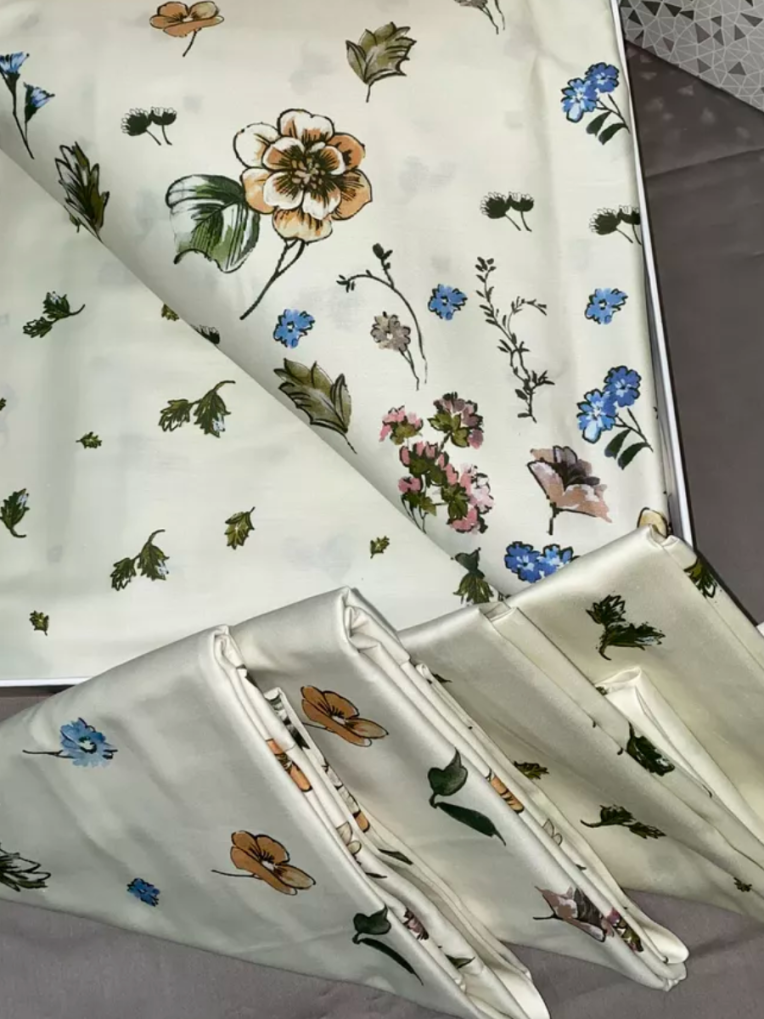 Постельное белье Digital Saten Noide V01 Yesil только у нас!