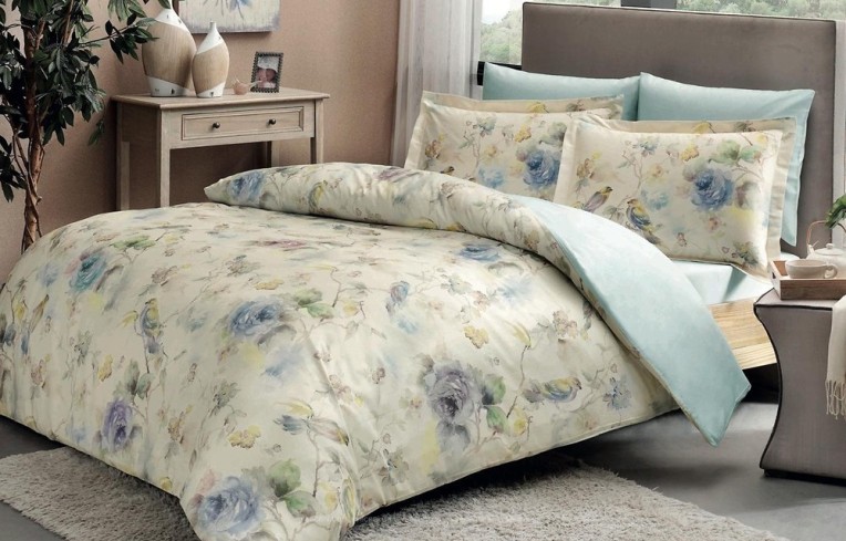 Постельное белье Digital Saten Prelude V01 Lila