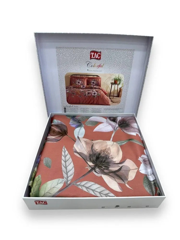 Постельное белье Digital Saten Rodon V05 Taba по лучшей цене в Казахстане