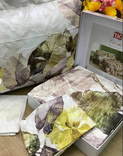 Постельное белье Digital Saten Vares V01 Kahve лучшего качества