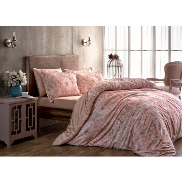 Постельное белье Digital Saten Family Blanche V1 Pembe