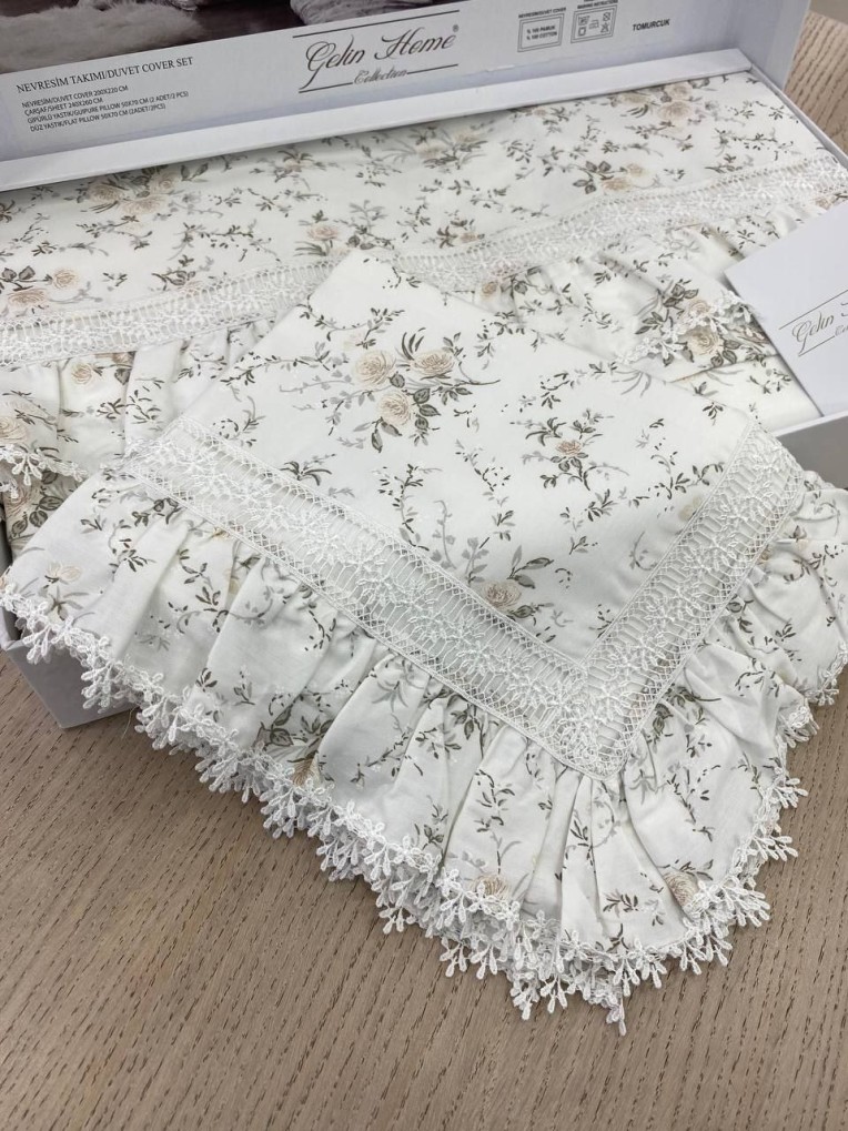 Постельное белье Gelin home LUX Tomurcuk Sampanya