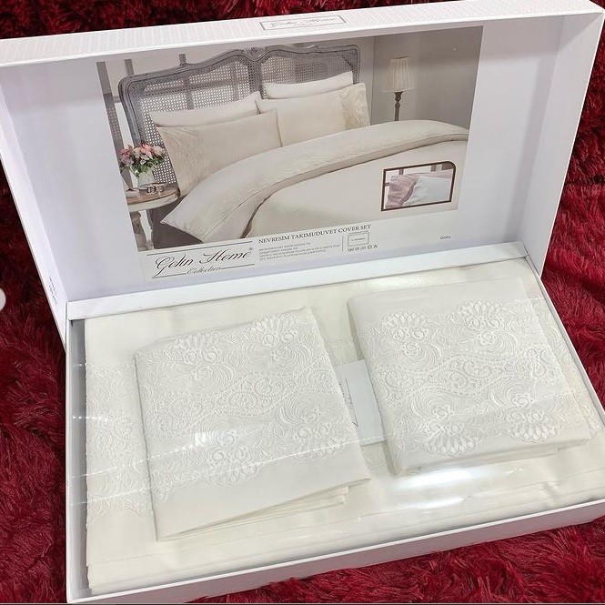 Постельное белье Gelin nome ekonomic, GLNN 128 Gulru Sampanya по лучшей цене в Казахстане