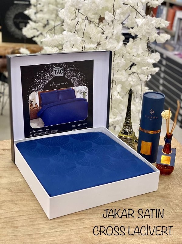 Постельное белье Jakar Saten Cross Lacivert