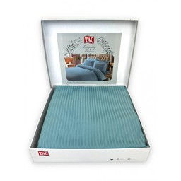 Постельное белье Premium Basic Stripe Saten Aqva