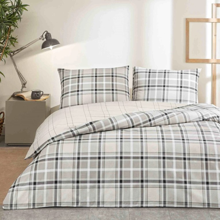 Постельное белье Ranforce Caleb V01 Gri