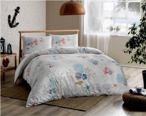 Постельное белье Ranforce Coral V02 Turkuaz