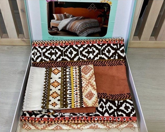 Постельное белье Ranforce Daria V01 Taba по лучшей цене в Казахстане