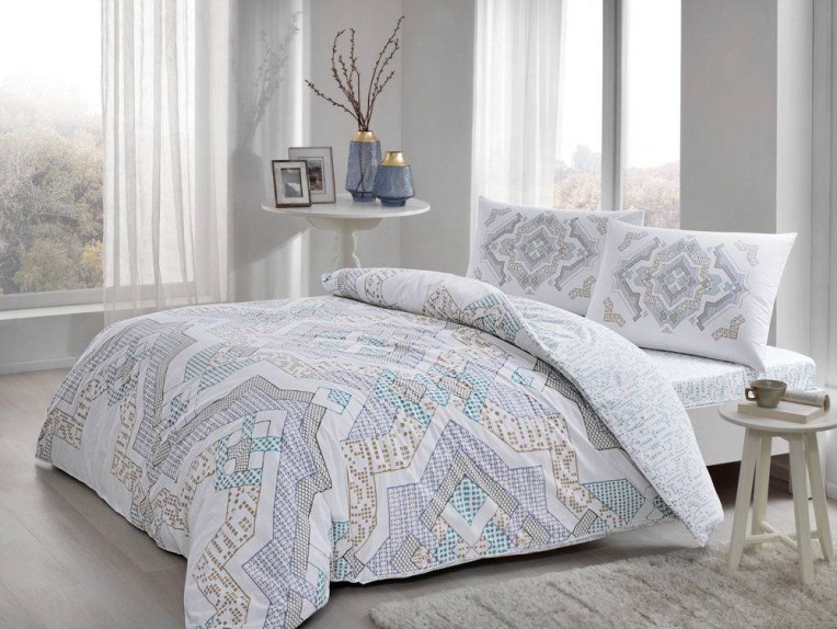 Постельное белье Ranforce Elanor V03 Kahve