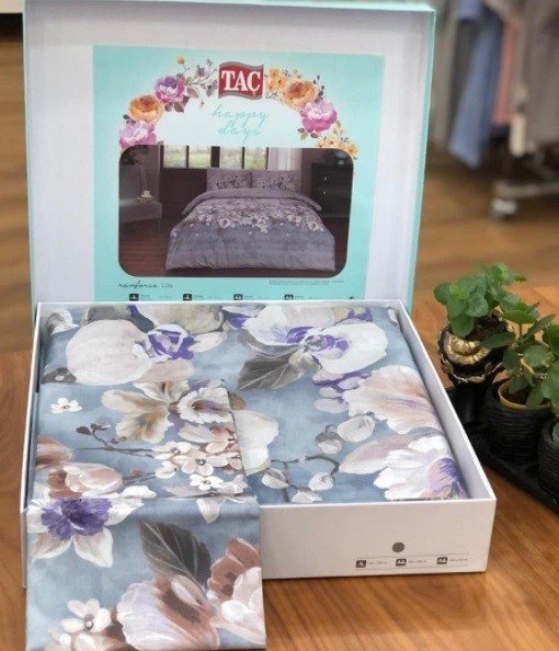 Постельное белье Ranforce Liza V03 Mavi по лучшей цене в Казахстане