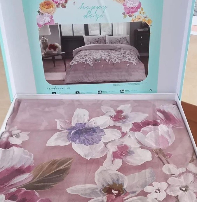 Постельное белье Ranforce Liza V04 Gul Kurusu недорого в Алматы