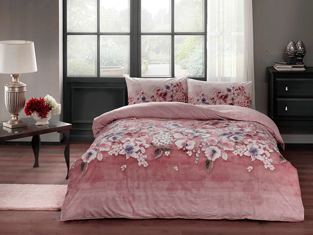 Постельное белье Ranforce Liza V04 Gul Kurusu