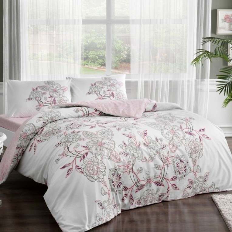 Постельное белье Ranforce Lucy V03 Pembe лучшего качества