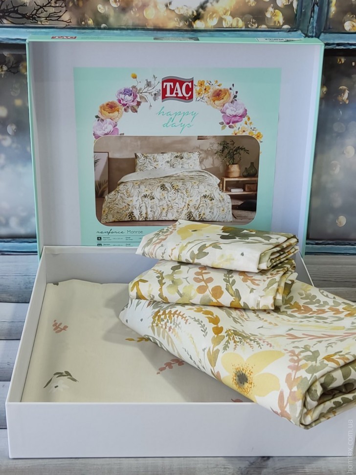 Постельное белье Ranforce Monroe V01 Sari недорого в Алматы