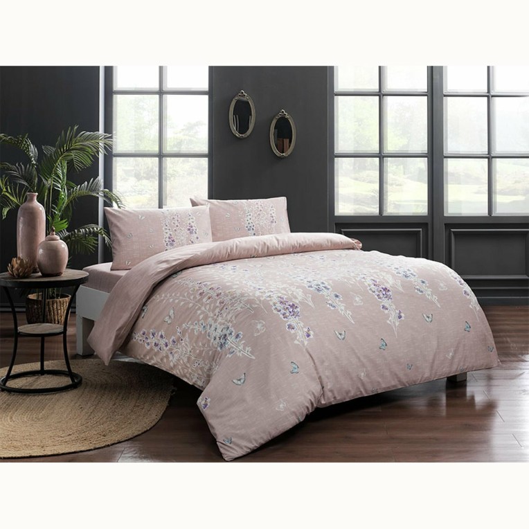 Постельное белье Ranforce Sarah V01 Pembe
