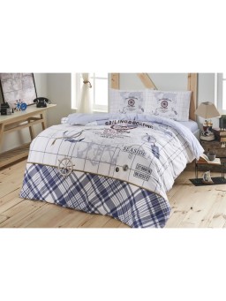 Постельное белье Ranforce Sea Side V02 Mavi