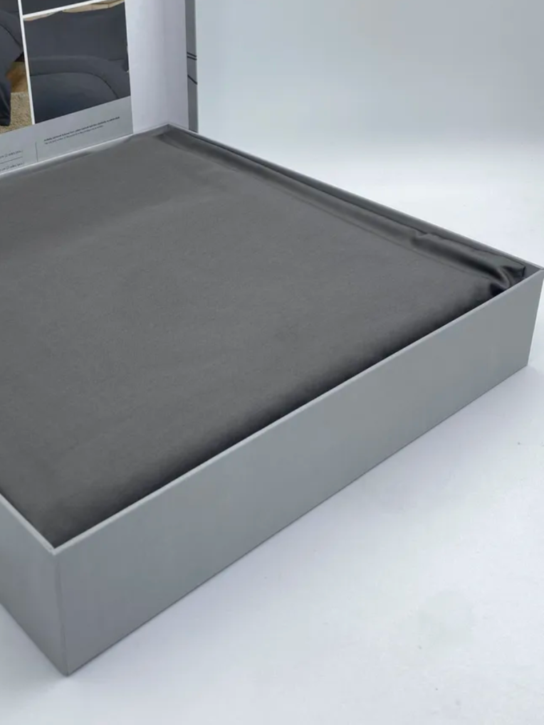 Постельное белье Saten Basic Antrasit недорого в Алматы