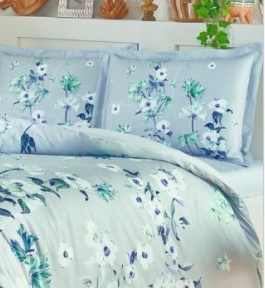 Постельное белье Saten Emili V06 Gri по лучшей цене в Казахстане