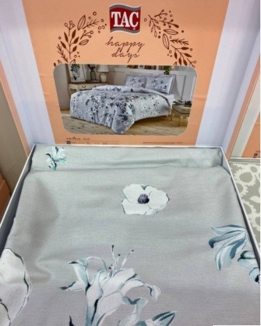 Постельное белье Saten Emili V06 Gri недорого в Алматы