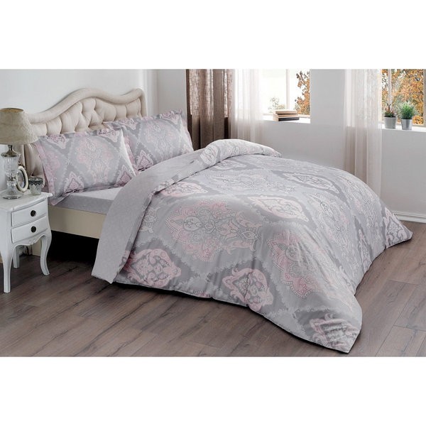 Постельное белье Saten Familiy Vales V03 Pembe