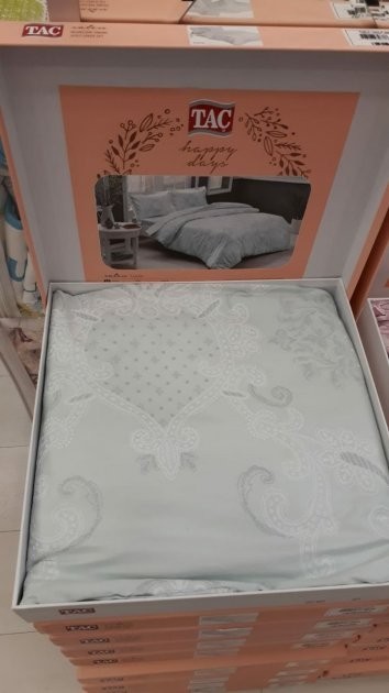 Постельное белье Saten Family Lucca V53 Mint по лучшей цене в Казахстане