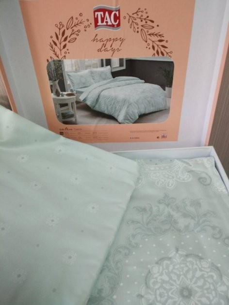 Постельное белье Saten Family Lucca V53 Mint лучшего качества