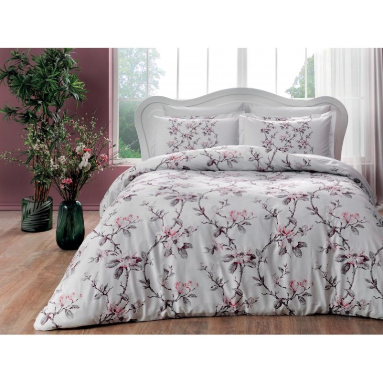 Постельное белье Saten Lotte V04 Pembe по лучшей цене в Казахстане