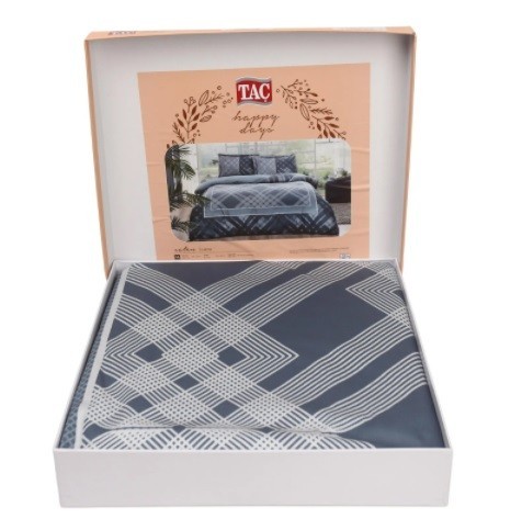 Постельное белье Saten Luana V03 Lacivert по лучшей цене в Казахстане