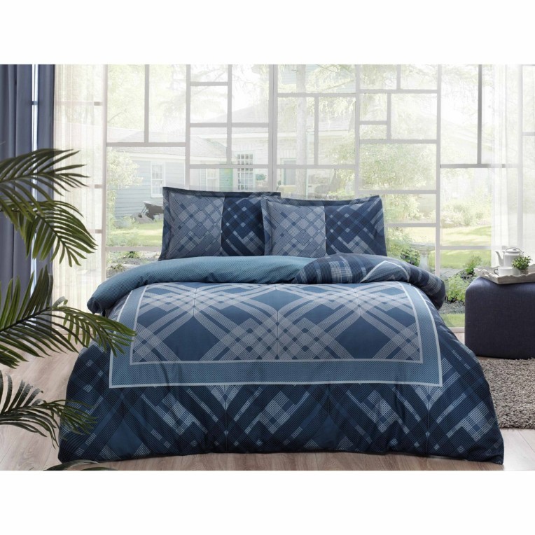 Постельное белье Saten Luana V03 Lacivert