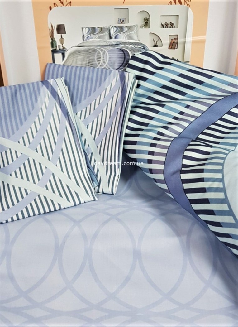 Постельное белье Saten Marino V02 Mavi по лучшей цене в Казахстане