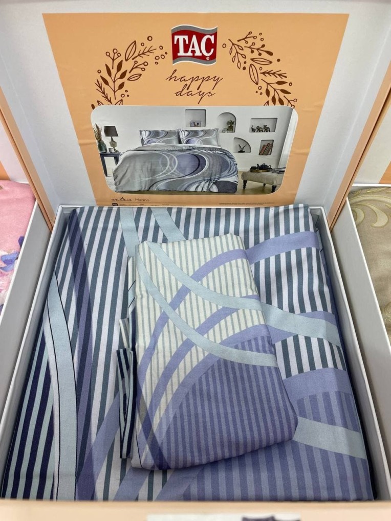 Постельное белье Saten Marino V02 Mavi купить недорого