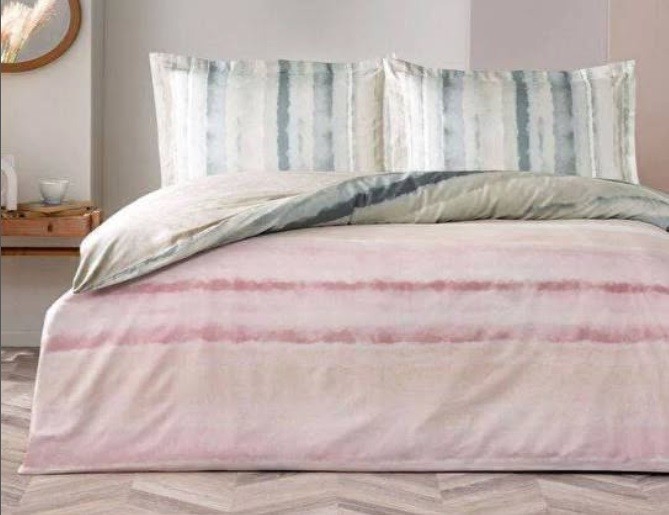 Постельное белье Saten Neil V01 Pembe