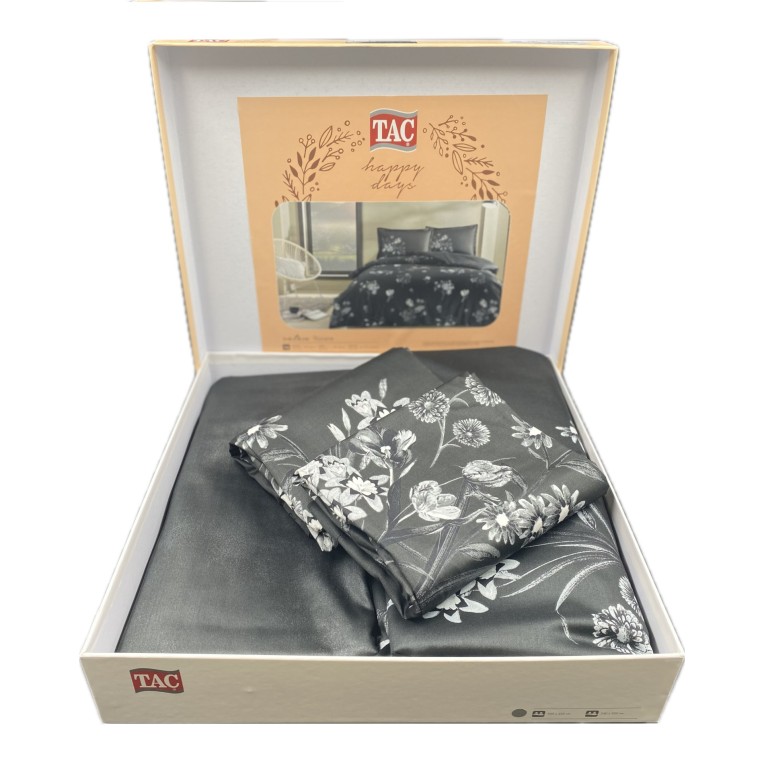 Постельное белье Saten Roxane V01 Syah купить недорого