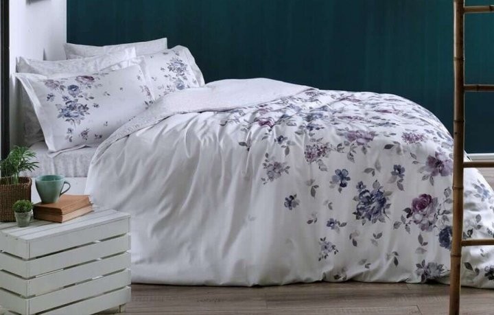 Постельное белье Saten Zaira V52 Lila по лучшей цене в Казахстане