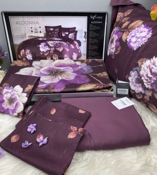 Постельное белье Soft Cotton Aldonna Queen Bordo по лучшей цене в Казахстане