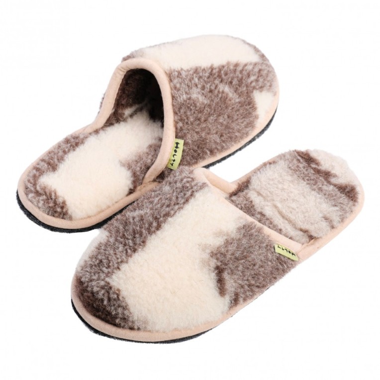 Тапочки "Гармония" мужские из натуральной шерсти (лоскуток) купить недорого