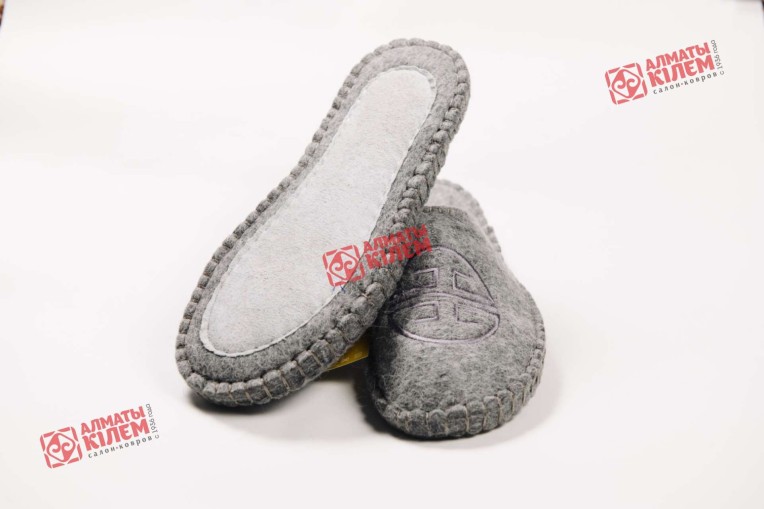 Тапочки войлочные (цвет серый) лучшего качества